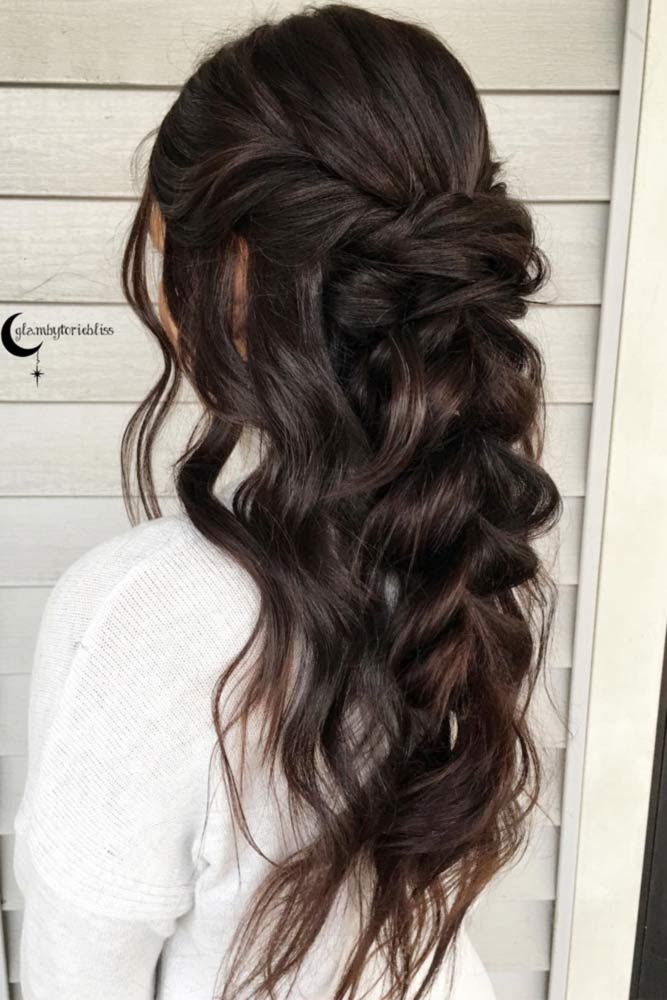 21 Chic Half Up Half Down Bridesmaid Hairstyles | LoveHairStyles.com