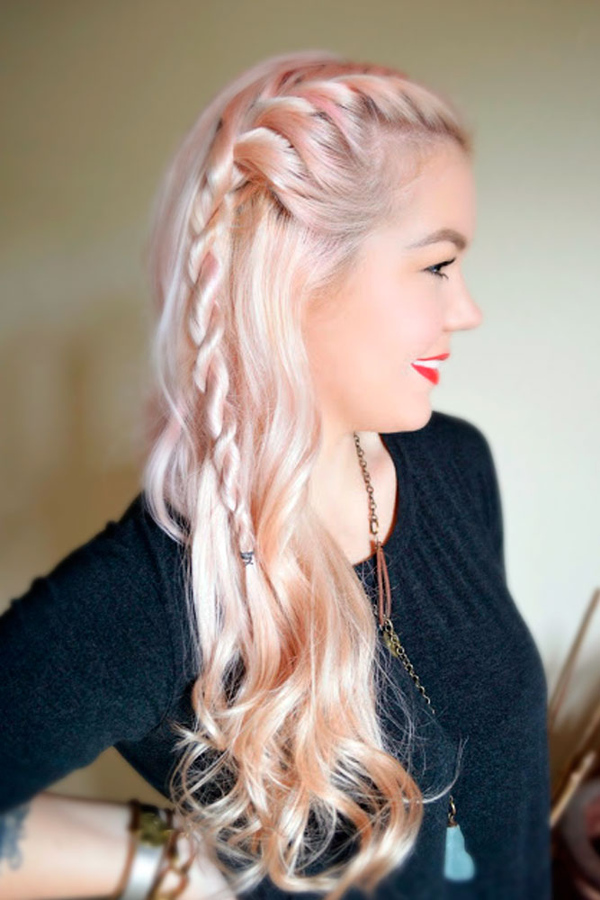 Truly Impressive Rope Braid Hairstyle