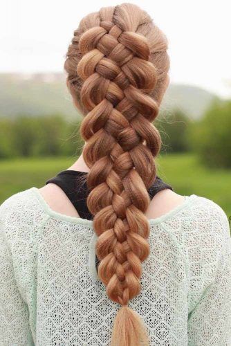 Five Strand Braid Hairstyle #hairstylesforthinhair #hairstyles #thinhair #hairtype #braids