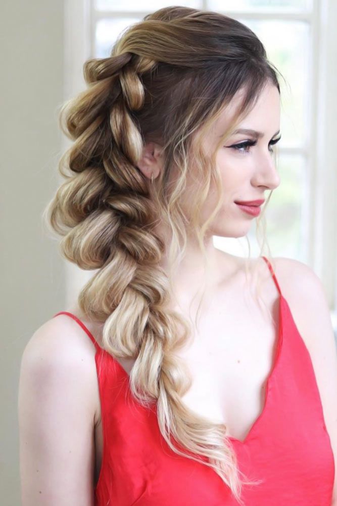 Voluminous Pull Through Side Braid #thinhair #hairtypes