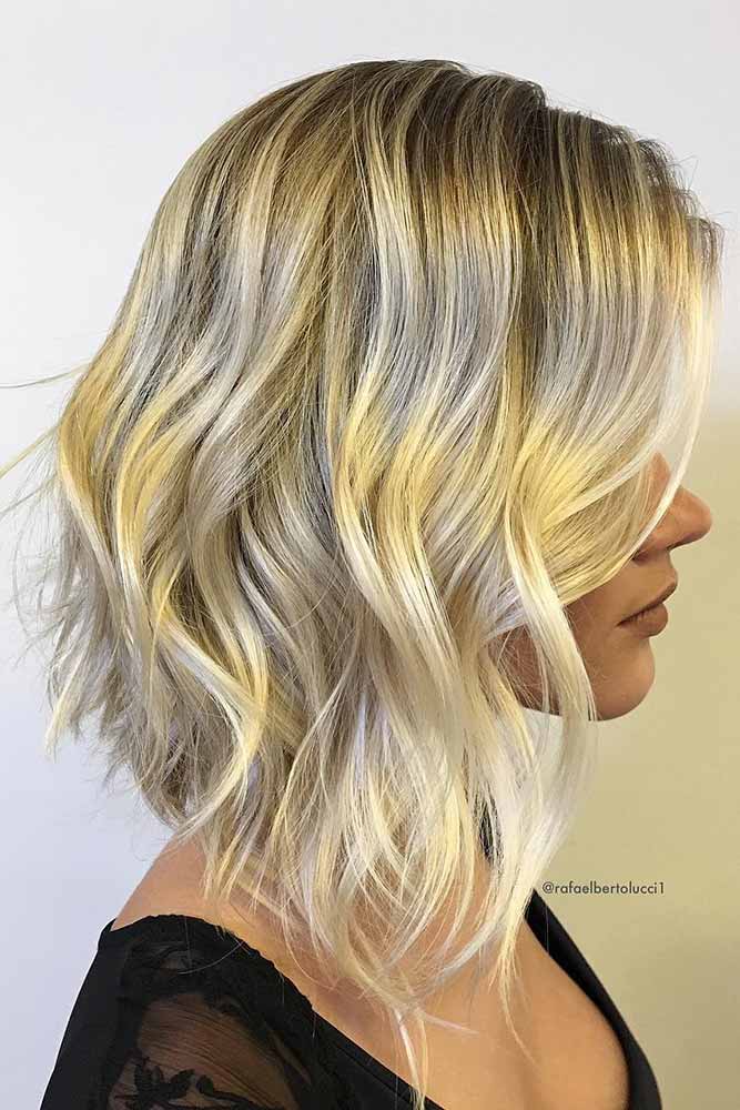 Wavy Sexy Stacked Layers #layeredhaircuts #layeredhair #haircuts