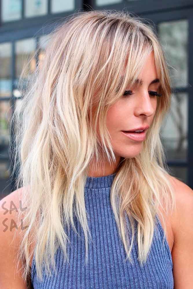 Cool And Trendy Layered Hair Blonde #layeredhair