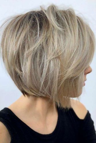 Short Layered Haircuts With Volume