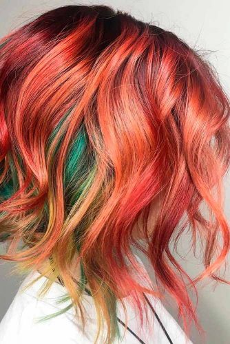 Tonos de color rojo para cabello corto imagen 2