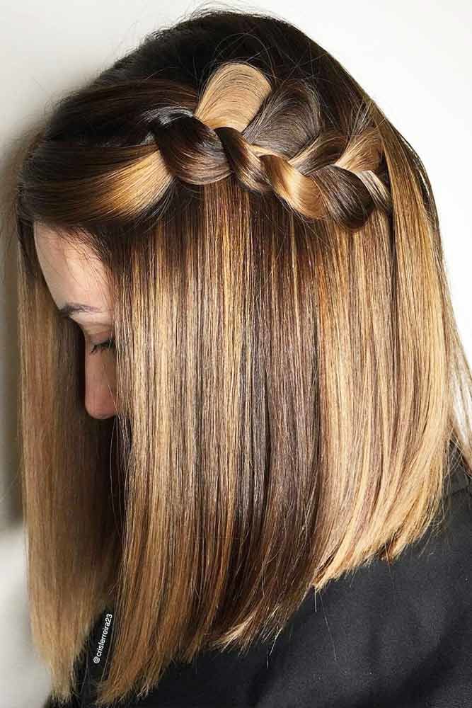 Big Braids For Medium Length Hair Balayage #mediumhair #mediumhairstyles