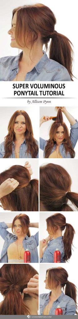 How to Do a Super Voluminous Ponytail