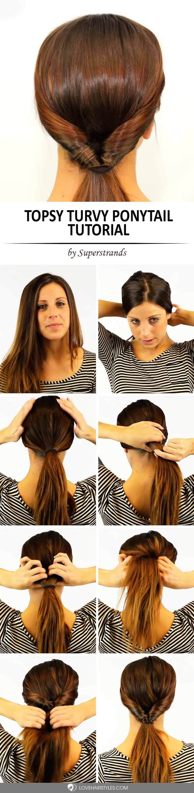 How to Do a Topsy Turvy Ponytail