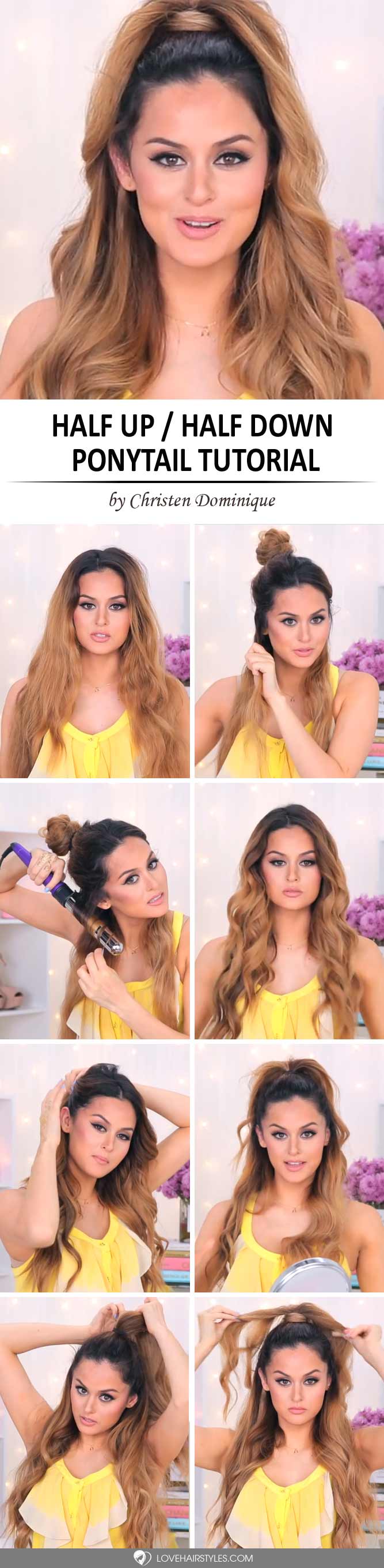 How to Do a Half Up Half Down Ponytail