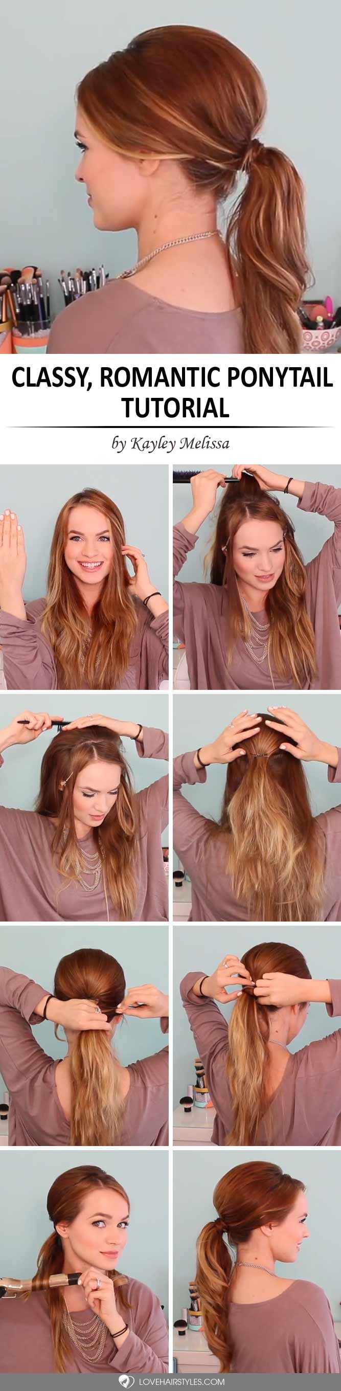 How to Do a Classy Romantic Ponytail