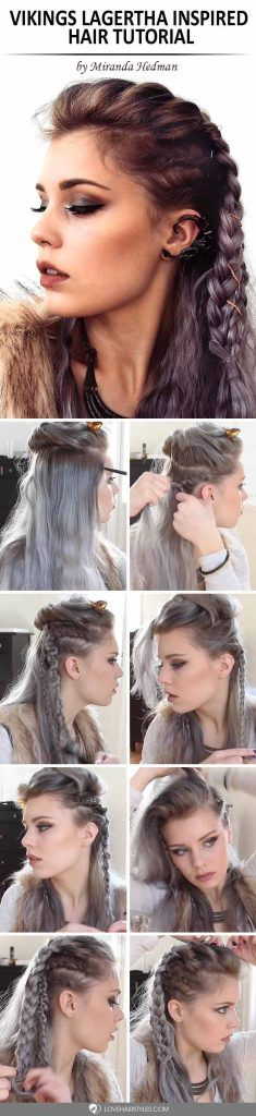 Vikings Lagertha Hair Tutorial  LoveHairStyles.com