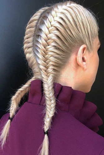 Double Fishtail Braids #braids
