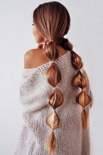 Double Braids Ideas Bubble #braids #longhair