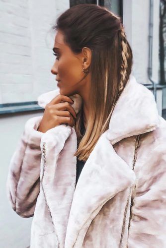 Braided Half-Up Styles French #braids