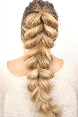 Pull Through Braid Blonde #braids