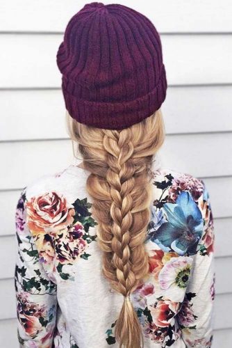 Stacked Braid Hairstyles Three Strand #braids