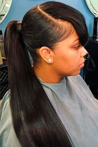 Black Hairstyles Ponytail With Bangs Find Your Perfect Hair Style