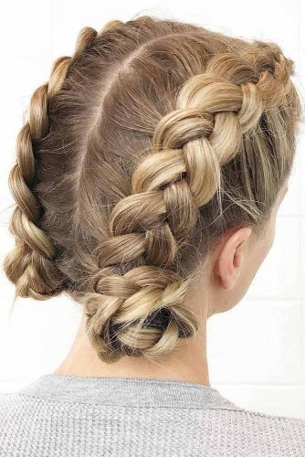 Braided Updo Hairstyles For Short Hair