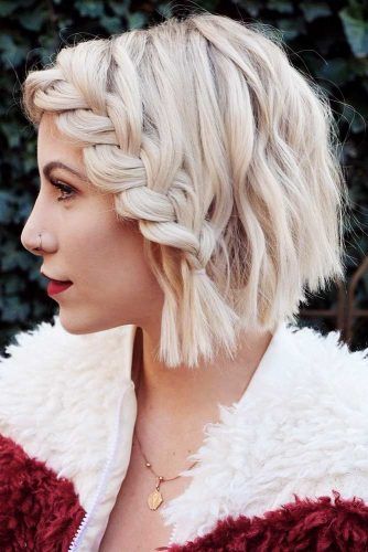 30 Cute Braided Hairstyles for Short Hair LoveHairStyles com