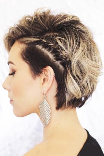 side hairstyles for short hair