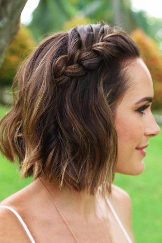 Braided Updo Hairstyles For Short Hair