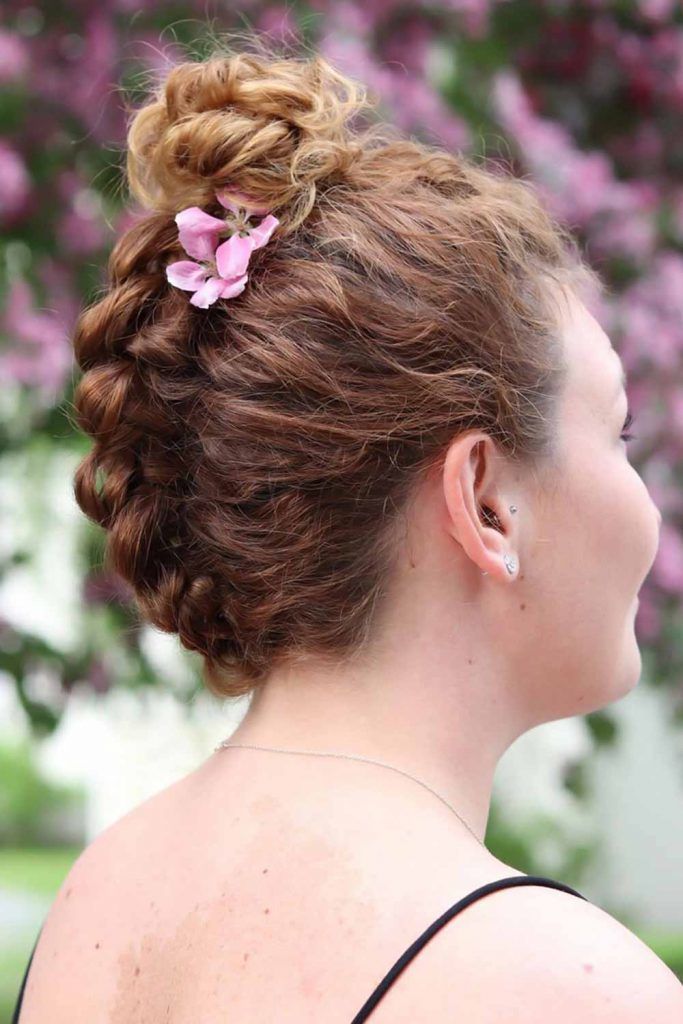 Braided Buns Ideas #braids #shorthair