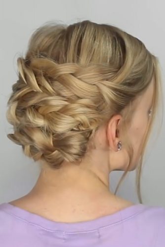 Super Easy Braided Updos Tutorial Lovehairstyles Com