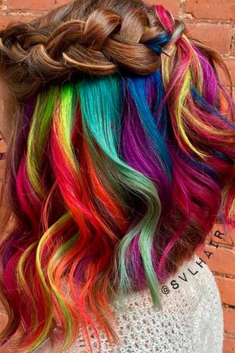 Hidden Rainbow on Short Hair picture3