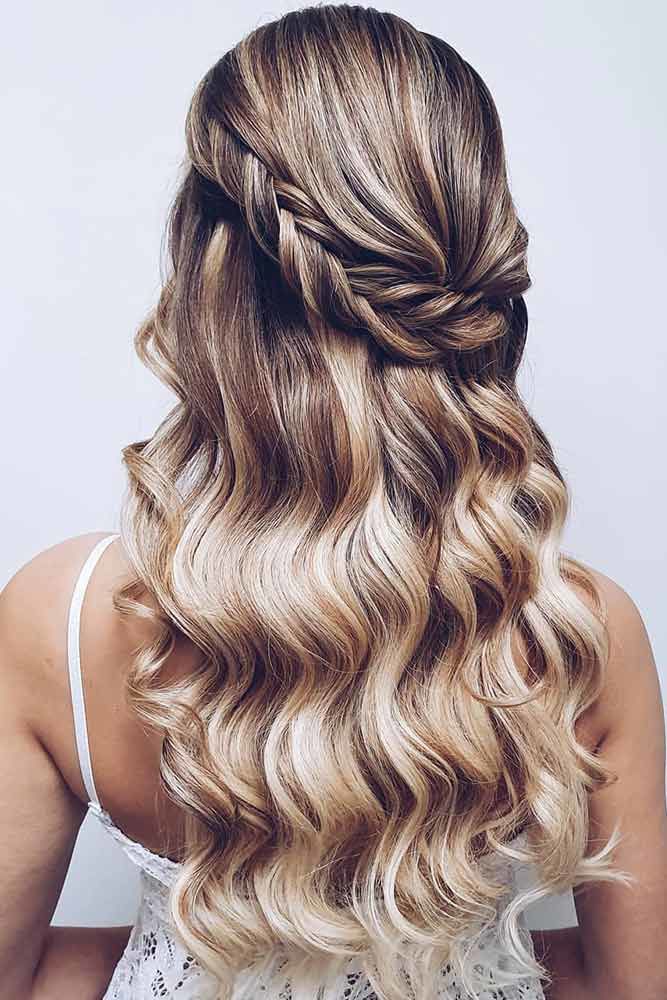 Braided Half-Ups Fishtail #springhairstyles