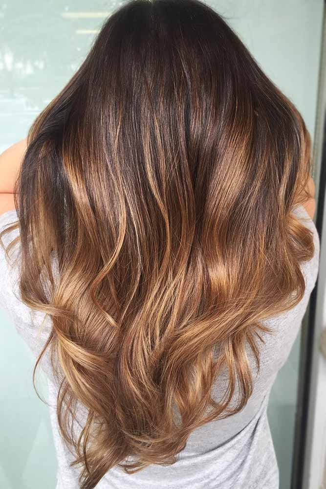 Caramel Ombre Hair #ombre #brunette