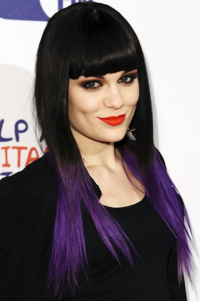 Preto para Roxo #ombre #purplehair