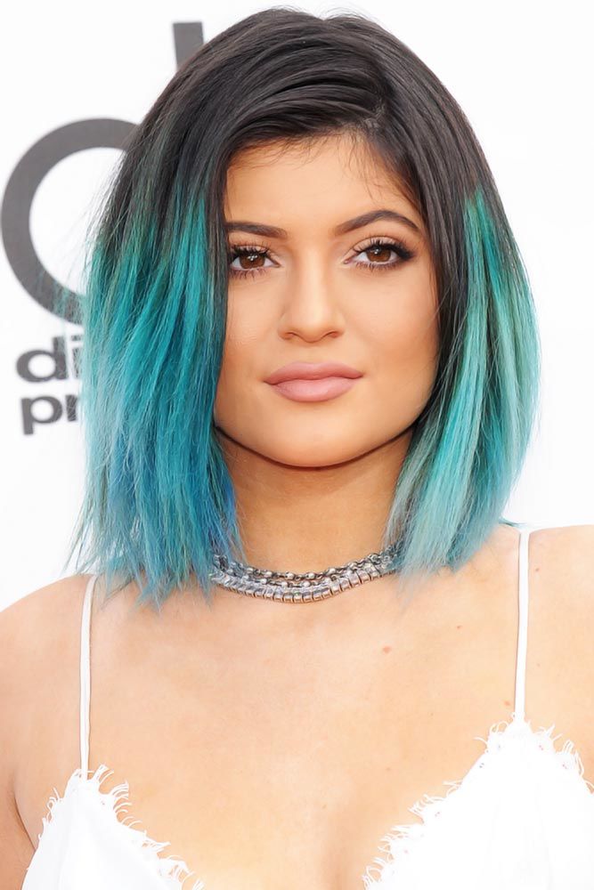 Teal Blue #ombre #bluehair