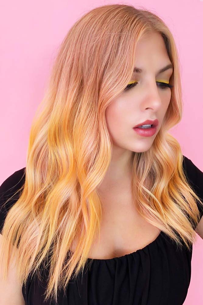 Pink & Yellow #ombre