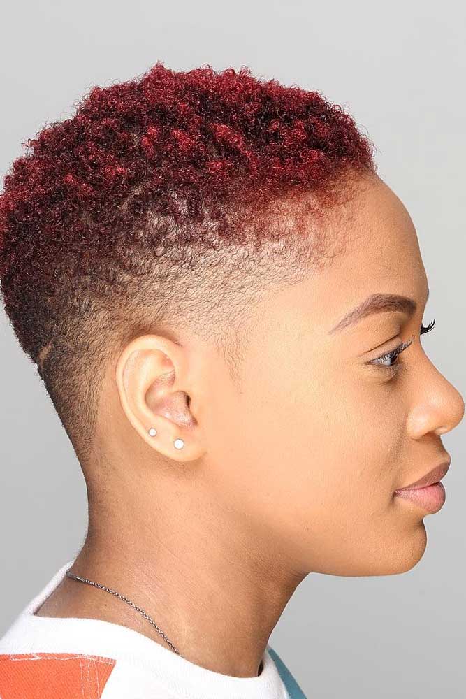 Ravishing In Red #naturalhairstyles #shorthair #twahair