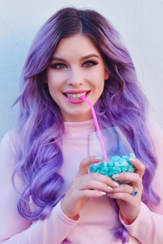 Amazing Violet Hair picture1