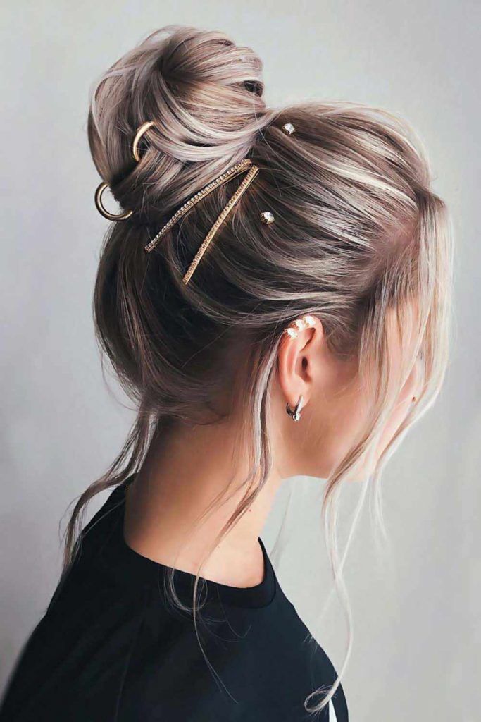 Hair Rings Updo Styles High #hairrings #hairaccessories