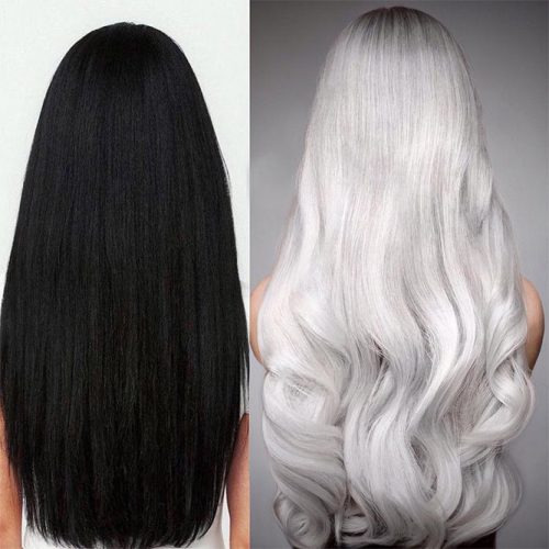 Platinum Hair Color For Black Hair