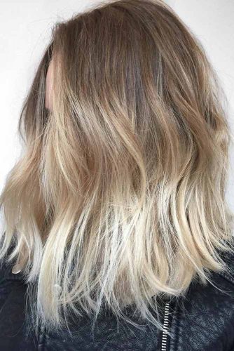 Brown To Platinum Blonde Ombre
