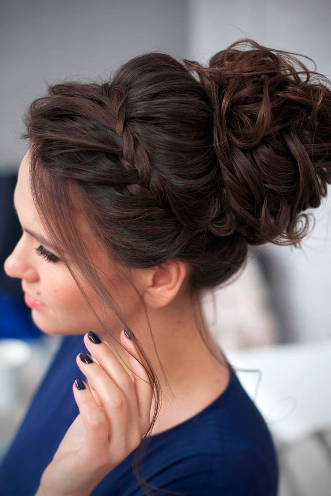 Textured Loose Updos With Buns