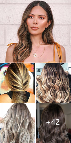 Great Highlighted Hair for Brunettes