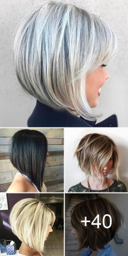 bob haircut stacked