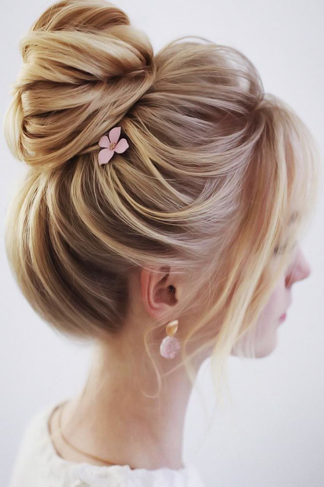 30 Hairstyles with Bun and Bangs | LoveHairStyles.com