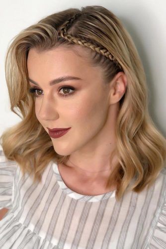 Wavy Side Styling Braid #mediumhair