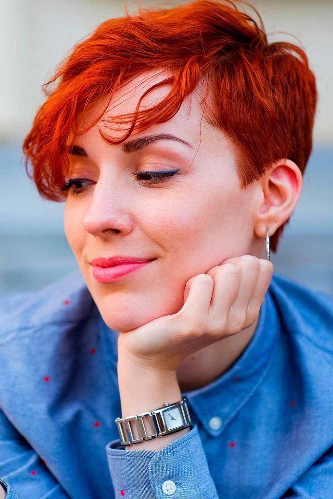 Edgy Red Pixie