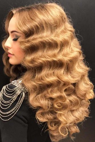 Glam Girl #hairstyles #faceshape #longface #longhair #goldenhair