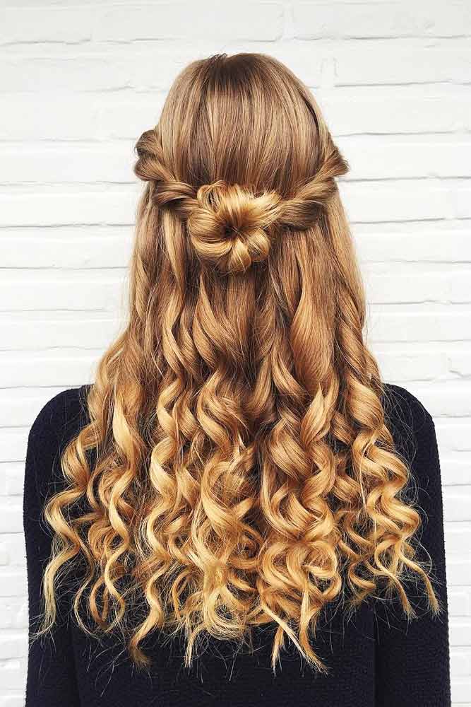 Try 38 Half Up Half Down Prom Hairstyles LoveHairStyles Try 38 Half Up Half Down Prom Hairstyles LoveHairStyles