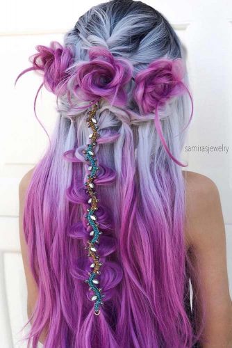 Hairstyle Half Color Surat Mil