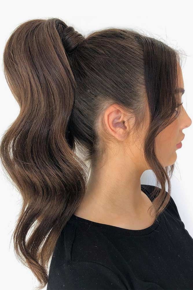 Tight And Sleek Wavy Tail #ponytail #wavyhair