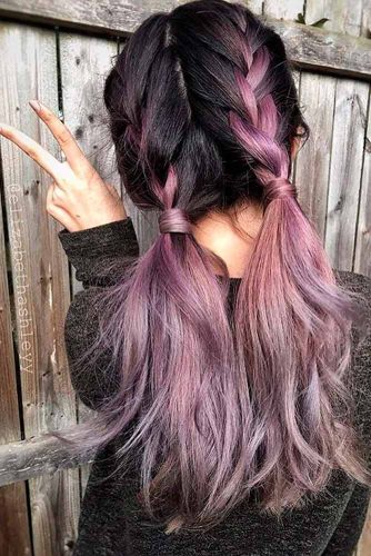 Cute Balayage Purple Hair picture 1