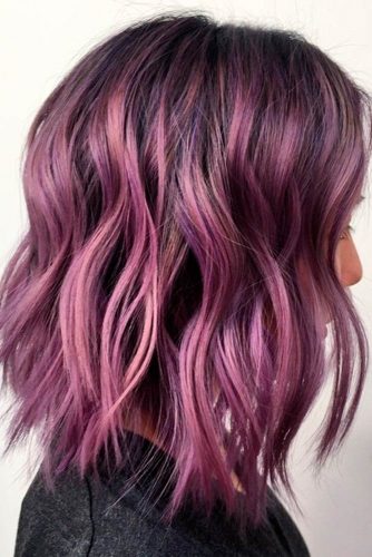 Cute Balayage Purple Hair picture 3