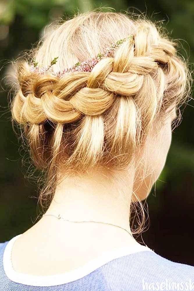 Decorate Your Braid With Accessories #updo #shorthair #hairstyles
